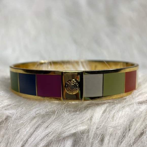 Coach Jewelry - ⭐️ Coach ⭐️ Legacy Stripe Bangle Bracelet Coach Jewelry - ⭐️ Coach ⭐️ Legacy Stripe Bangle Bracelet